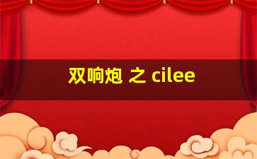 双响炮 之 cilee